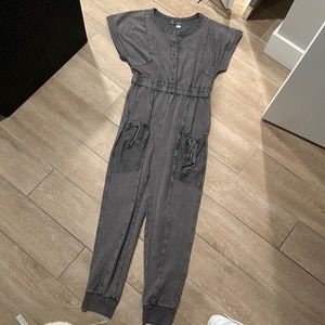 Anthropologie Grey Jumpsuit